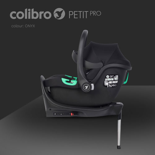 Fotelik samochodowy Petit PRO marki Colibro z homologacją ECE R129 I-SIZE z bazą ISOFIX - instalacja odbywa się jednym szybkim ruchem