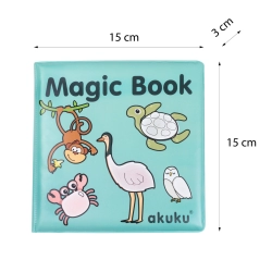 Książeczka edukacyjna magiczna do malowania wodą Akuku A0657 Magic Book