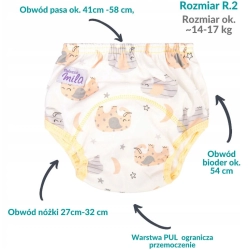 Majteczki treningowe Simed R.2 14-17 kg SŁONIKI majtki dla dziecka niezbędne w nauce korzystania z nocnika oraz samodzielnego ubierania