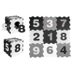 Puzzle piankowe B&W Black and White CYFRY mata piankowa Smily Play SP84352