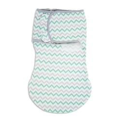 Otulaczek SWADDLE ME WrapSack Large dla dziecka 5-9 miesięcy 6,4-9,1 kg Teal Grey Chevron