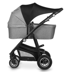 Daszek do wózka, fotelika Lionelo Stroller Sun Cover Black Carbon