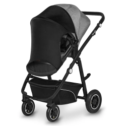 Daszek do wózka, fotelika Lionelo Stroller Sun Cover Black Carbon