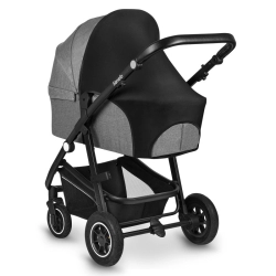 Daszek do wózka, fotelika Lionelo Stroller Sun Cover Black Carbon