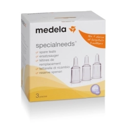 Medela 3 smoczki do zestawu butelki Habermana Specialneeds - trójpak rozmiar Standard