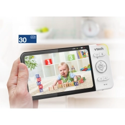 VTECH RM 5754 HD Wi-Fi cyfrowa niania elektroniczna z kamerą - video niania z lampką nocną, pozytywką i funkcją nagrywania