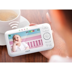 VTECH VM 5255 cyfrowa niania elektroniczna z kamerą - video niania z lampką nocną i pozytywką