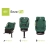 4Baby ENZO-FIX Dark Green i-Size obrotowy fotelik samochodowy dla dziecka 40-150 cm, 0-12 lat