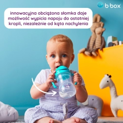 Bidon ze słomką b.box Aqua lazurowy kubek 240ml