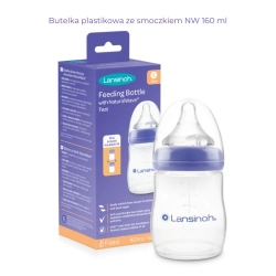 Lansinoh Momma butelka ze smoczkiem o wolnym przepływie NaturalWave Teat 160 ml