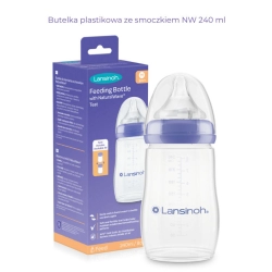 Lansinoh Momma butelka ze smoczkiem o średnim przepływie NaturalWave Teat 240 ml