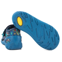 Befado obuwie dziecięce sandałki chłopięce 065P168 kapcie tekstylne dla chłopca rozmiar 20