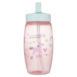 Bidon ze składanym ustnikiem 400 ml Canpol babies 56/518 Unicorn jednorożce