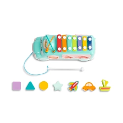 Cymbałki Autobus edukacyjna zabawka dźwiękowa Toyz by Caretero