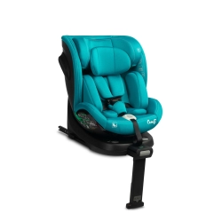 Caretero COMFI i-Size BLUE obrotowy fotelik samochodowy RWF dla dziecka 40-150 cm, 0-12 lat