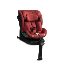 Caretero COMFI i-Size RED obrotowy fotelik samochodowy RWF dla dziecka 40-150 cm, 0-12 lat