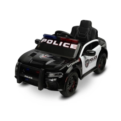 Dodge Charger Policja Black samochód pojazd na akumulator Toyz by Caretero