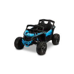 Pojazd akumulatorowy Can-Am BRP MAVERICK Blue samochód terenowy Buggy ATV 4 mocne silniki 4x 200 W 24V, oświetlenie LED, pilot