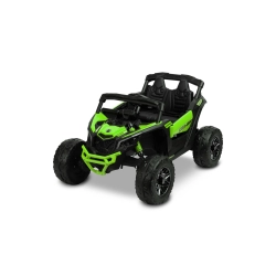 Pojazd akumulatorowy Can-Am BRP MAVERICK Green samochód terenowy Buggy ATV 4 mocne silniki 4x 200 W 24V, oświetlenie LED, pilot