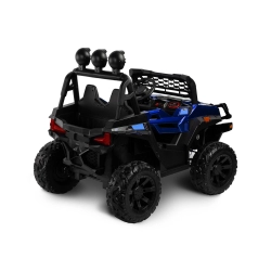 Pojazd akumulatorowy TIMUS Blue samochód terenowy Buggy Toyz by Caretero 4 mocne silniki 45 W, oświetlenie LED, pilot