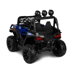 Pojazd akumulatorowy TIMUS Blue samochód terenowy Buggy Toyz by Caretero 4 mocne silniki 45 W, oświetlenie LED, pilot