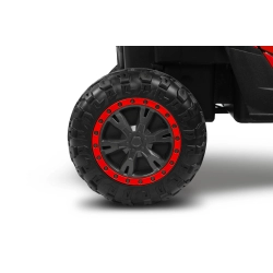 Pojazd akumulatorowy AXEL Red samochód terenowy UTV Buggy Toyz by Caretero 4 x silnik 45 W, oświetlenie LED