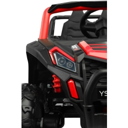 Pojazd akumulatorowy AXEL Red samochód terenowy UTV Buggy Toyz by Caretero 4 x silnik 45 W, oświetlenie LED