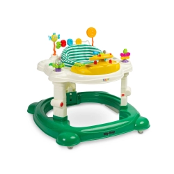 Chodzik dla dziecka HIPHOP Dark Green Toyz by Caretero posiada 3 funkcje: bujaka, skoczka i chodzika