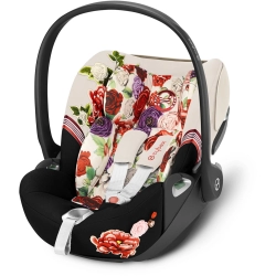 Cybex Cloud T i-Size Spring Blossom Light rozkładany fotelik samochodowy dla dziecka 45-87 cm