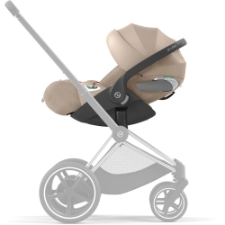 Cybex Cloud T PLUS i-Size Cozy Beige rozkładany fotelik samochodowy dla dziecka 45-87 cm