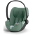 Cybex Cloud T PLUS i-Size Leaf Green rozkładany fotelik samochodowy dla dziecka 45-87 cm