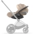 Cybex Cloud T PLUS i-Size Cozy Beige rozkładany fotelik samochodowy dla dziecka 45-87 cm