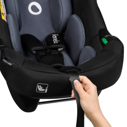 Lionelo ASTRID i-Size Set Black Grey fotelik samochodowy z bazą Isofix dla dziecka 40-87 cm