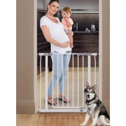 Bramka zabezpieczająca na schody Dreambaby AVA Gate metalowa biała wysokość 76 cm szerokość 75-81 cm