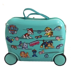 Jeżdżąca walizka podróżna Psi Patrol turkusowa mała Nickelodeon Walizeczka na kółkach