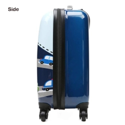 Jeżdżąca walizka podróżna i plecak w zestawie POJAZDY walizeczka na kółkach