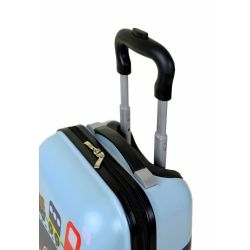 Jeżdżąca walizka podróżna i plecak w zestawie POJAZDY walizeczka na kółkach
