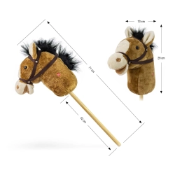 Hobby Horse Koń na kiju Light Brown Milly Mally 6087 konik na patyku