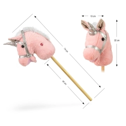 Hobby Horse Koń na kiju Light Pink Milly Mally 6084 konik na patyku