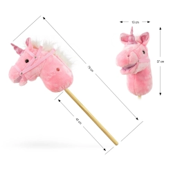 Hobby Horse Koń na kiju Pink Milly Mally 6085 konik na patyku