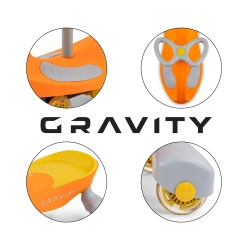 Jeździk grawitacyjny Gravity Orange Yellow pojazd dla dziecka firmy Milly Mally