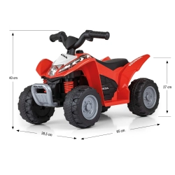 Pojazd na akumulator Quad Honda ATV Red Milly Mally jeździk dla dziecka