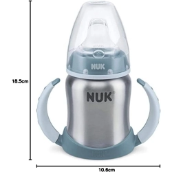 Butelka ze stali nierdzewnej z podwójnym uchwytem Nuk 255247 ustnik niekapek First Choice