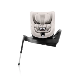 DUALFIX Pro Lux Soft Taupe obrotowy fotelik samochodowy RWF i-Size Britax Romer dla dziecka do 19 kg