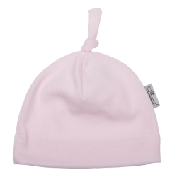 MirMar czapka Wcześniaczek różowa bawełniana czapeczka dla dziecka na obwód głowy 32, 34 cm
