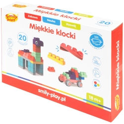 Miękkie klocki edukacyjne 20 el. Smily Play SP84944