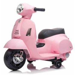 Scooter Piaggio Vespa Pudrowy Róż pojazd akumulatorowy jeździk skuter z napędem elektrycznym Sun Baby J04.003.1.2