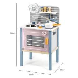 Drewniana kuchnia z akcesoriami Viga 44027 PolarB