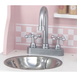 Drewniana kuchnia z akcesoriami Viga 44046 PolarB Silver-Pink